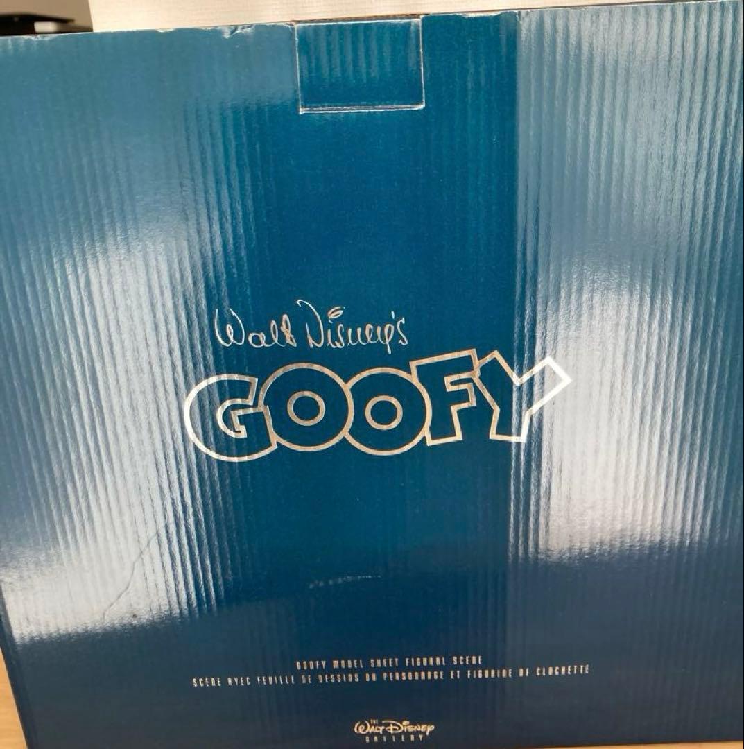 【未使用】グーフィー モデルシートフィギュアシーン限定モデル／陶器製／箱付き