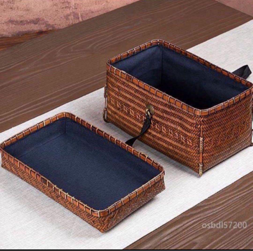 ★新品★茶籠茶箱野点茶道具竹籠竹工芸表千家裏千家