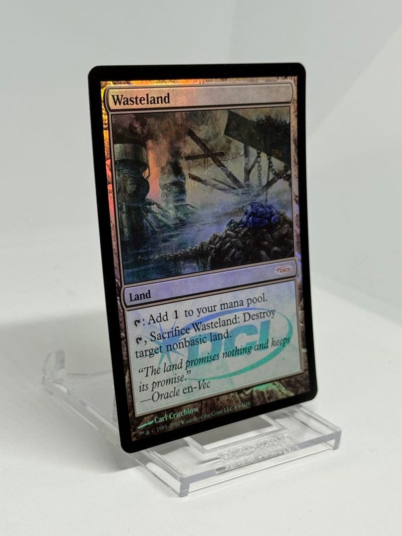 【Foil】《不毛の大地/Wasteland》(2010年版ジャッジ褒賞)