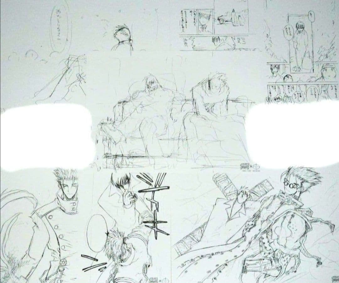 TRIGUN MAXIMUM トライガン マキシマム 秘蔵 原画 ラフ