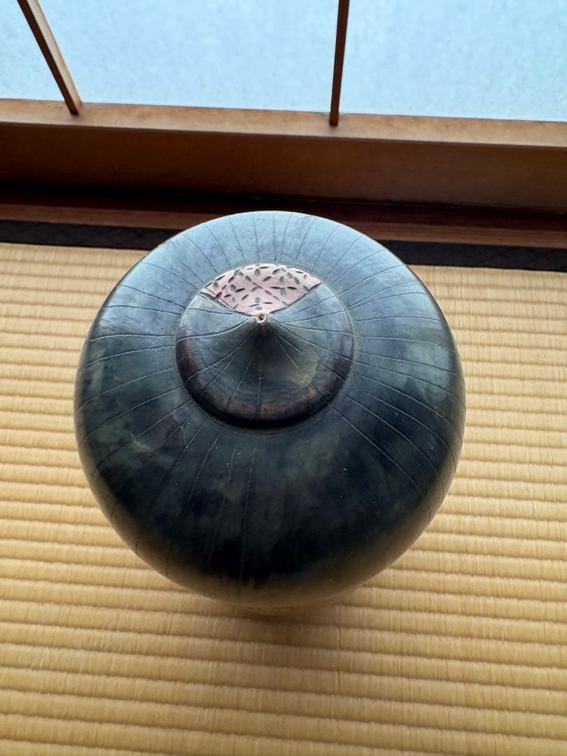 木目込人形 花模様 黒頭部