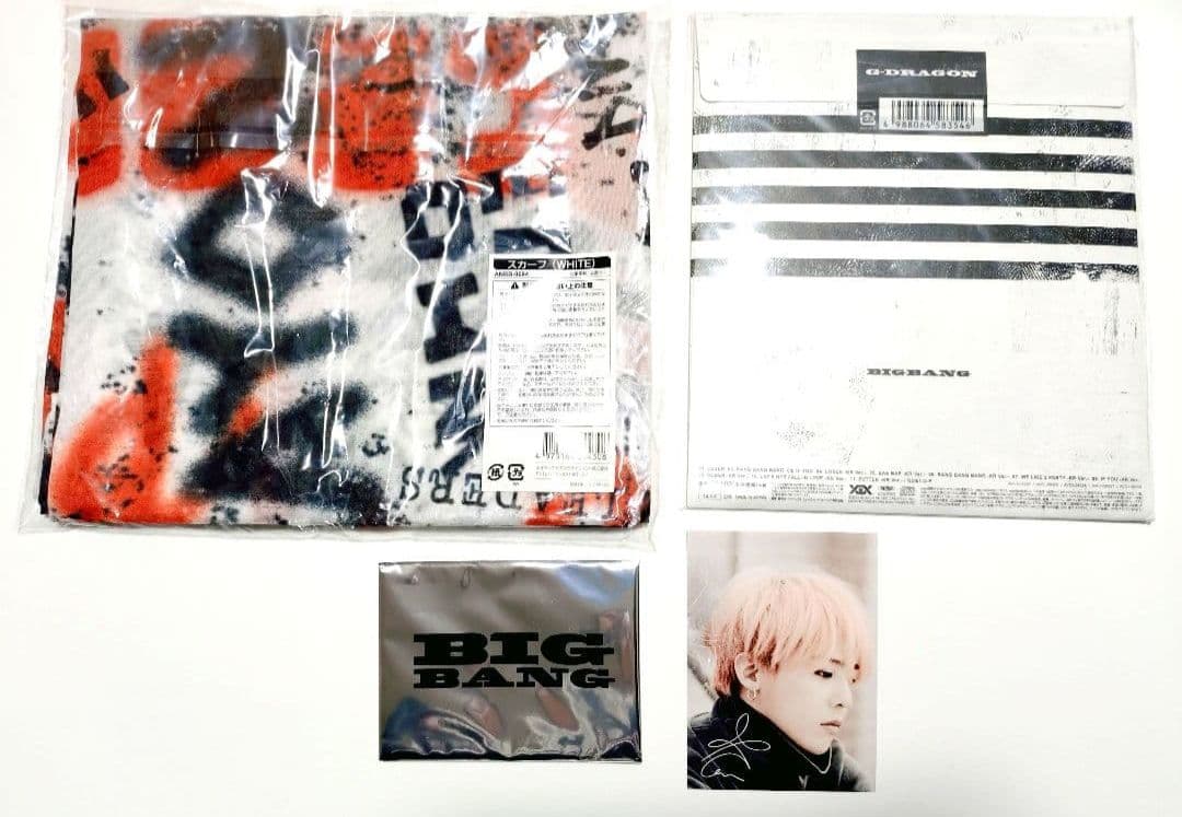 BIGBANG G-DRAGON CD スカーフ トレカ フォトカード 新品