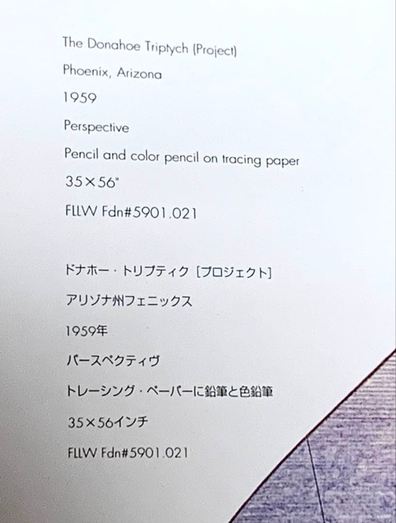 フランクロイドライト　ポスター額装 The Donahoe Project