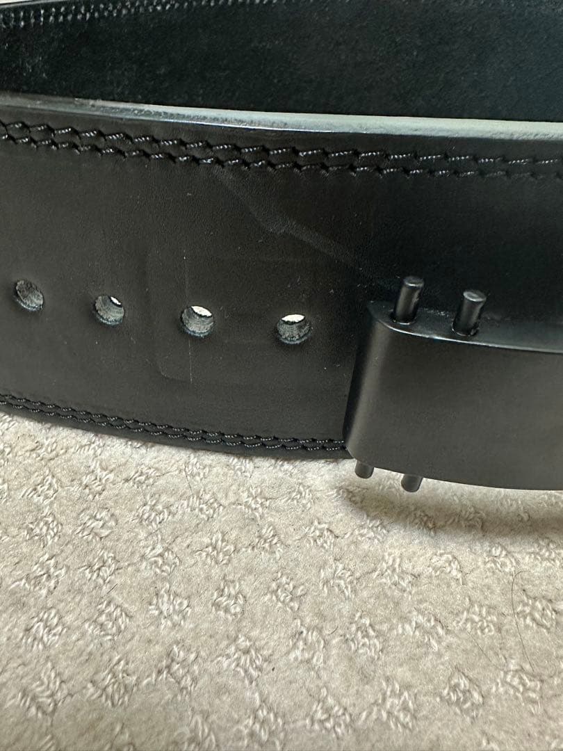 ALL OUT レザー トレーニングベルト　ワンタッチ　レバーアクション