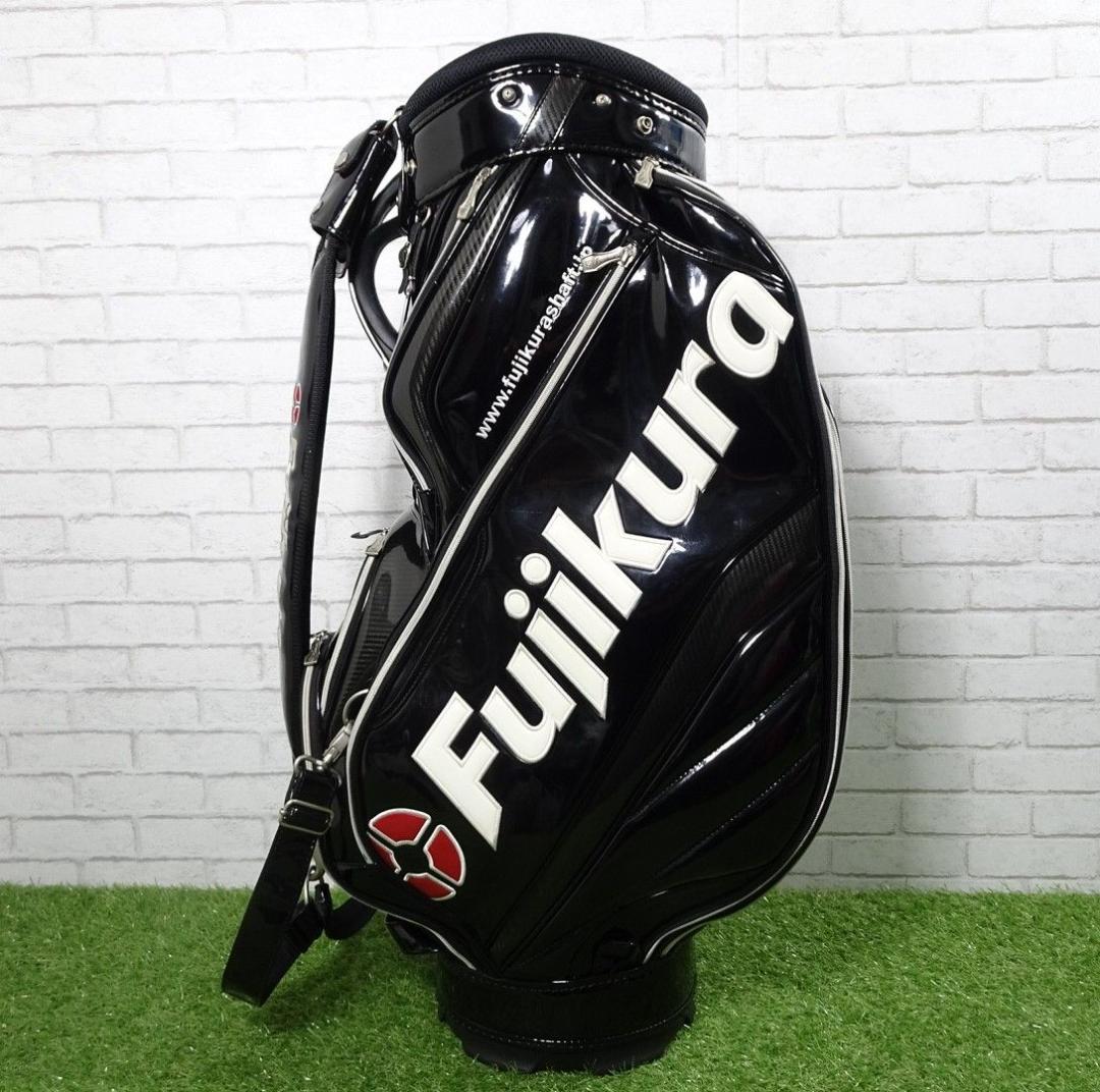 希少 フジクラ ツアー 3点式 エナメル カーボン 高級 キャデイーバッグ