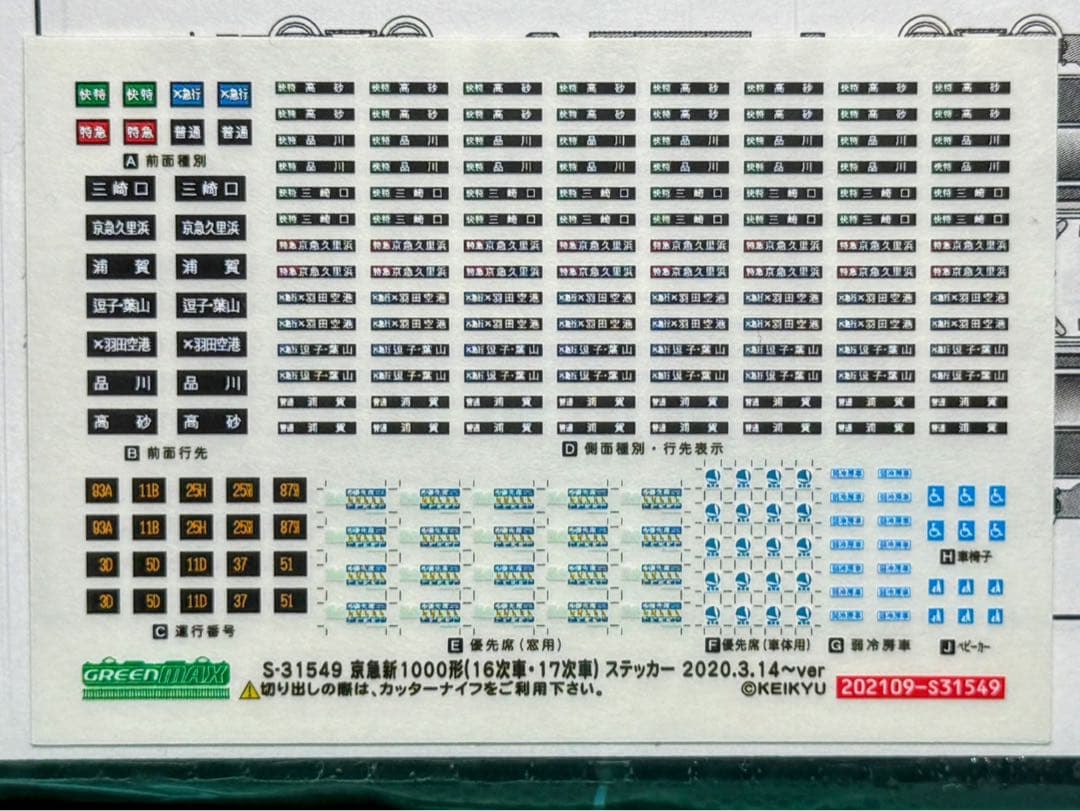 グリーンマックス 京急新1000形（17次車・1201編成）8両編成セット