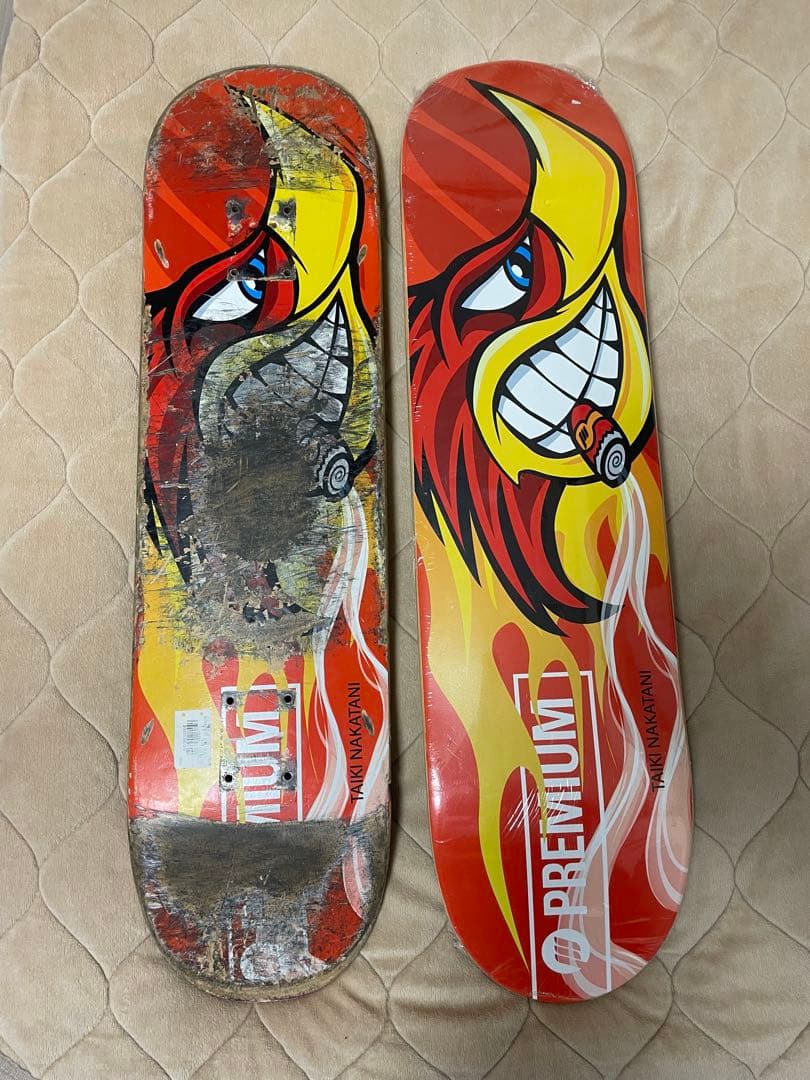 スケートボードデッキ7.5キッズ用新品1枚中古2枚=合計3枚
