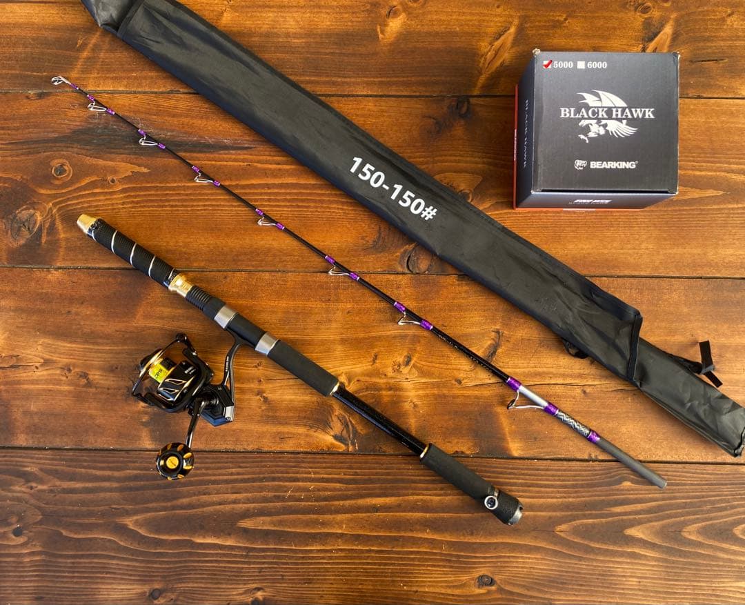 ジギングセット　S502 スロージギング　5ft 船釣り　新品　5000番リール