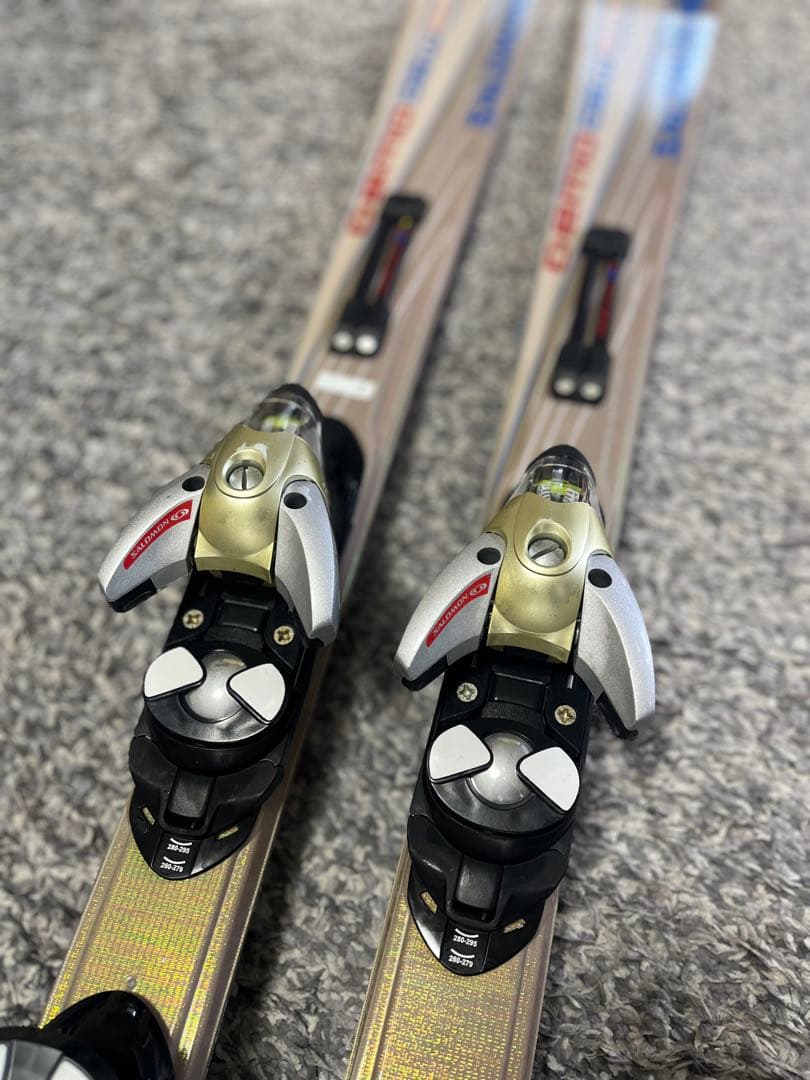 SALOMON DEMO08W スキー板　ビンディング　ストック　ケース他　5点