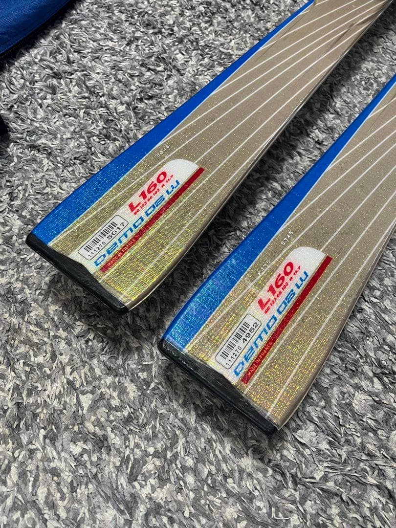 SALOMON DEMO08W スキー板　ビンディング　ストック　ケース他　5点