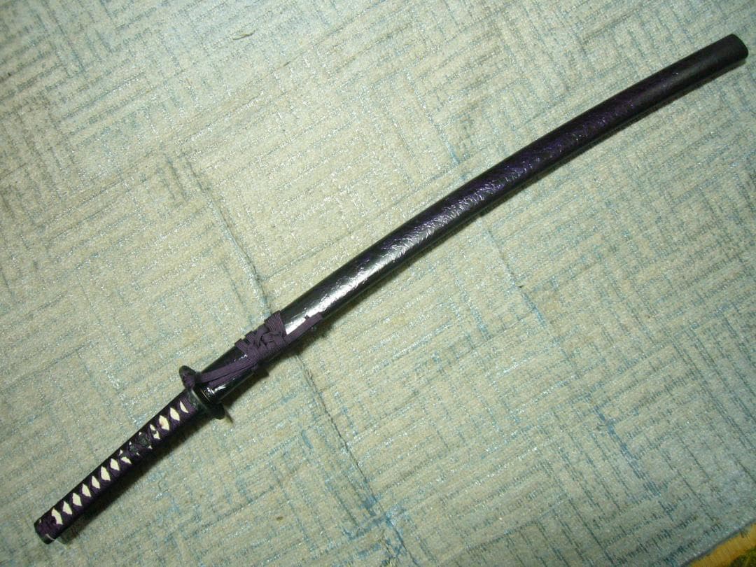 美品 模造刀 紫 日本刀 居合