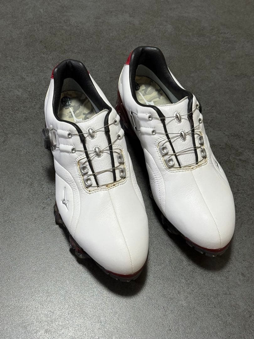 MIZUNO ゴルフシューズ 27cm 白 ダイヤル式 新品未使用