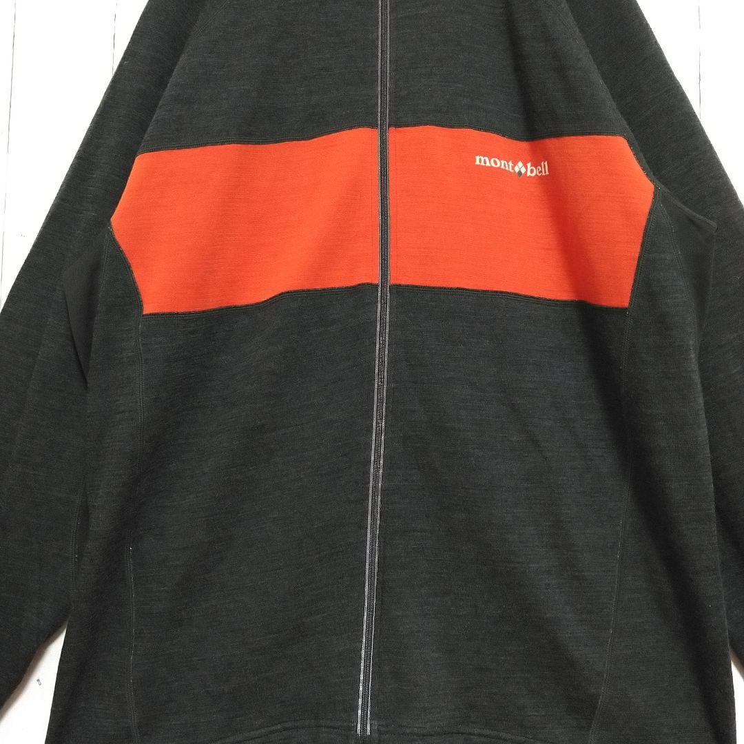 ほぼ新品　モンベル　メリノウールプラス　サイクルジャージ　冬季　中厚手　黒　ＸＬ