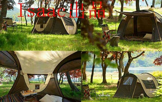 通気性良い簡単設営ワンタッチテントキャンプ アウト\r\r ドア用品ファミリー5l