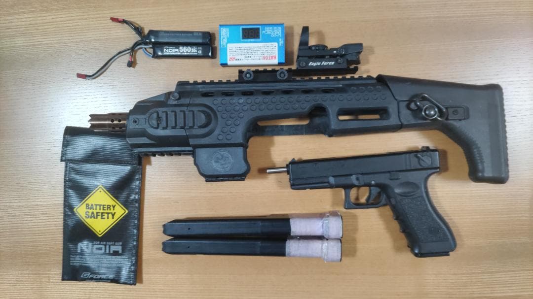 グロック18Cカービンキットセット(リポ化・内部カスタム)