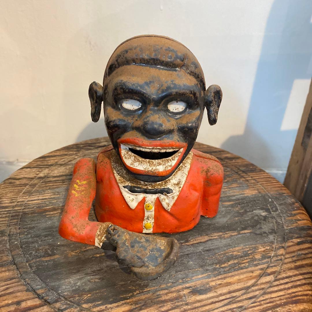 ヴィンテージ アンティーク ジョリーバンク メカニカルバンク 貯金箱 アメリカ