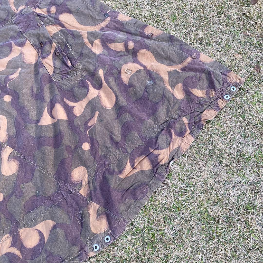 【超レア】ハンガリー軍幕　初期型　扇型　１枚②　迷彩　ハリケーンカモ　ミリタリー