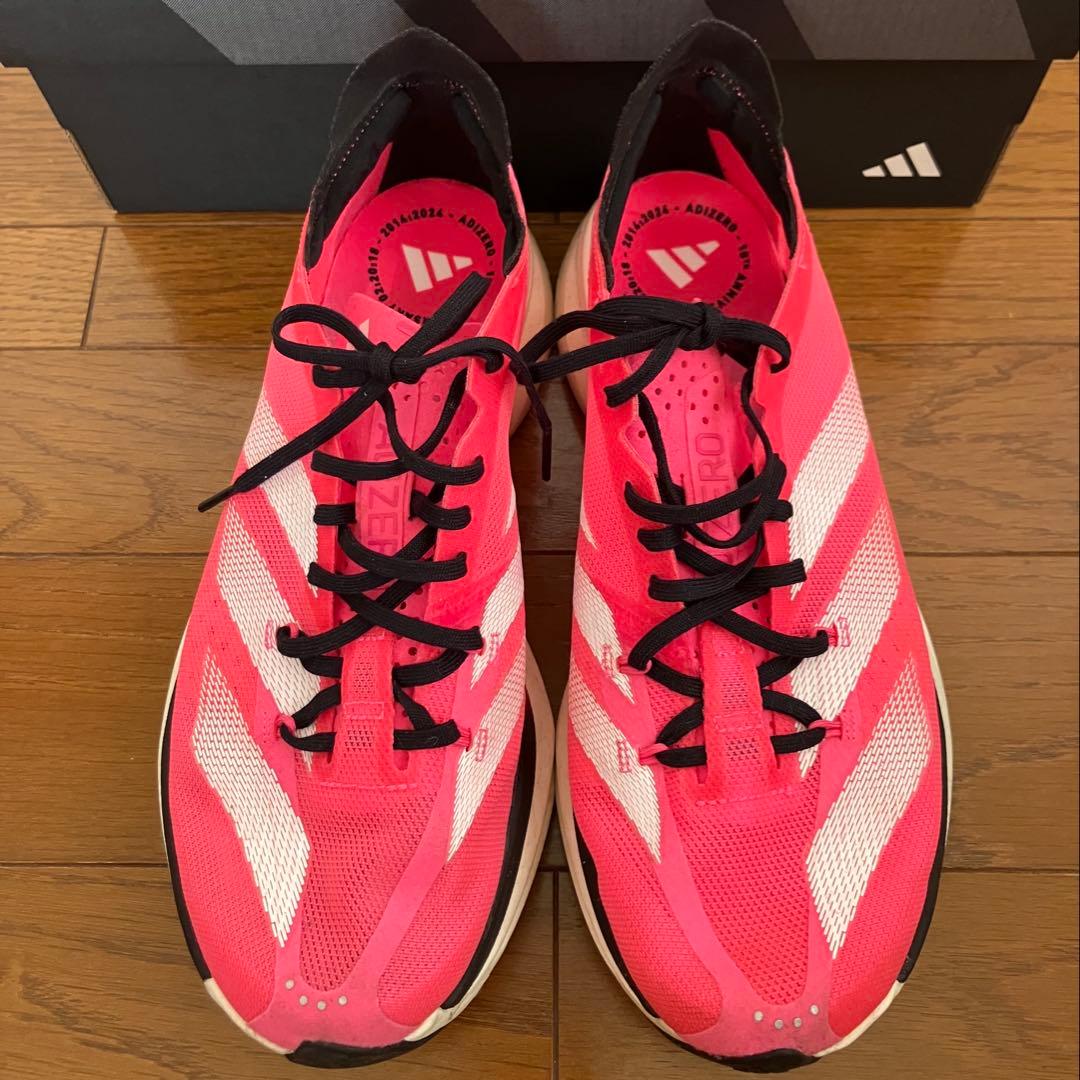 【美品】adidas ADIZERO PRO 3 26.0cm ピンク