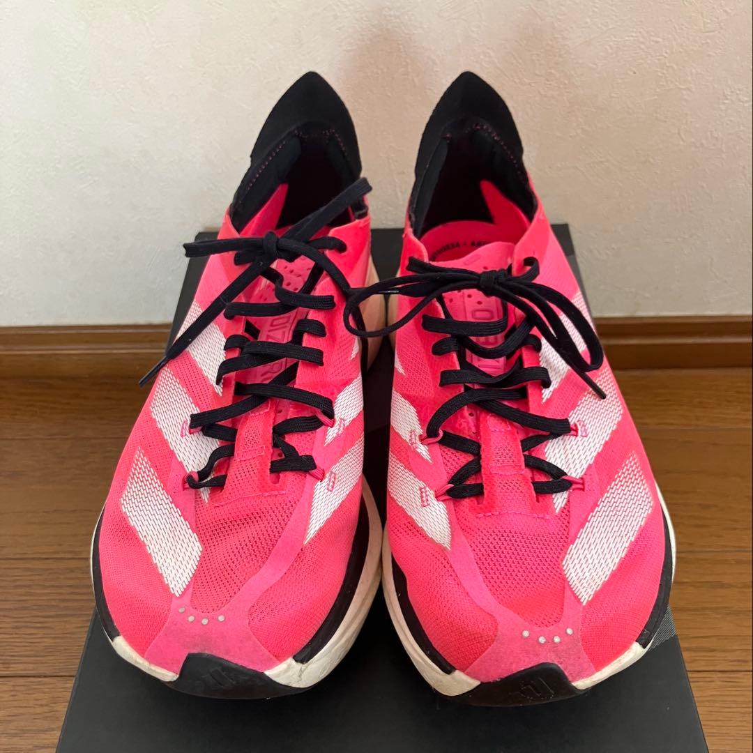 【美品】adidas ADIZERO PRO 3 26.0cm ピンク