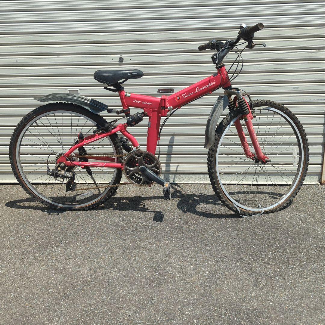 トニーノランボルギーニ　折りたたみマウンテンバイク　アルミフレーム現状品結構綺麗