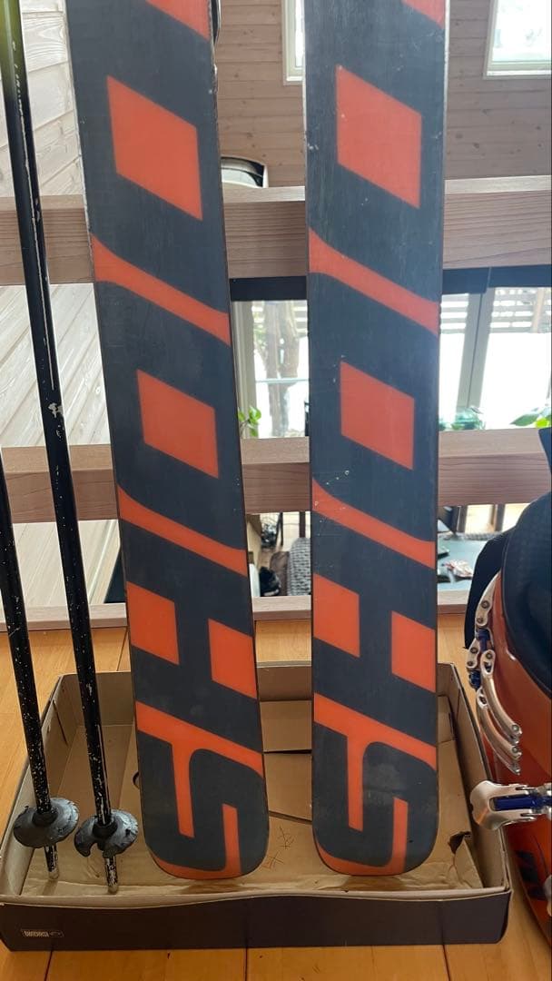 カービングスキー板フィッシャー大人163cmセットFISCHERジュニアオレンジ