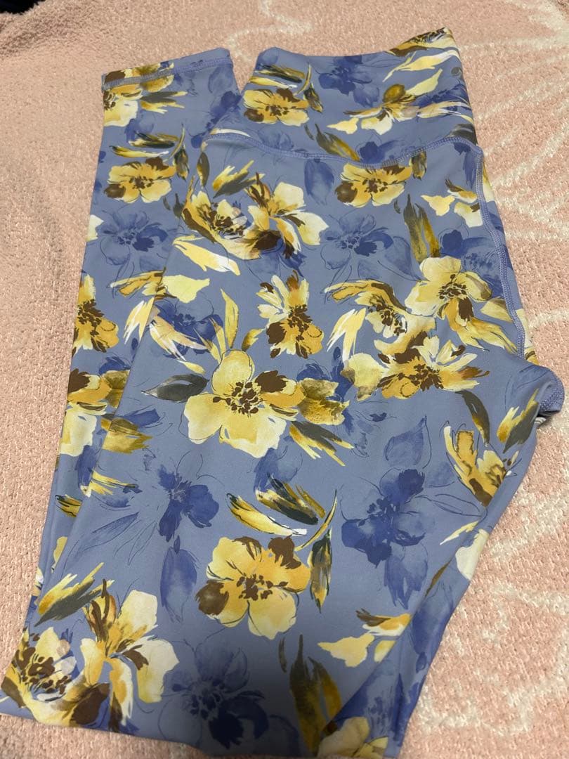 スカーラ花柄レギンス　ブラトップセットS 美品