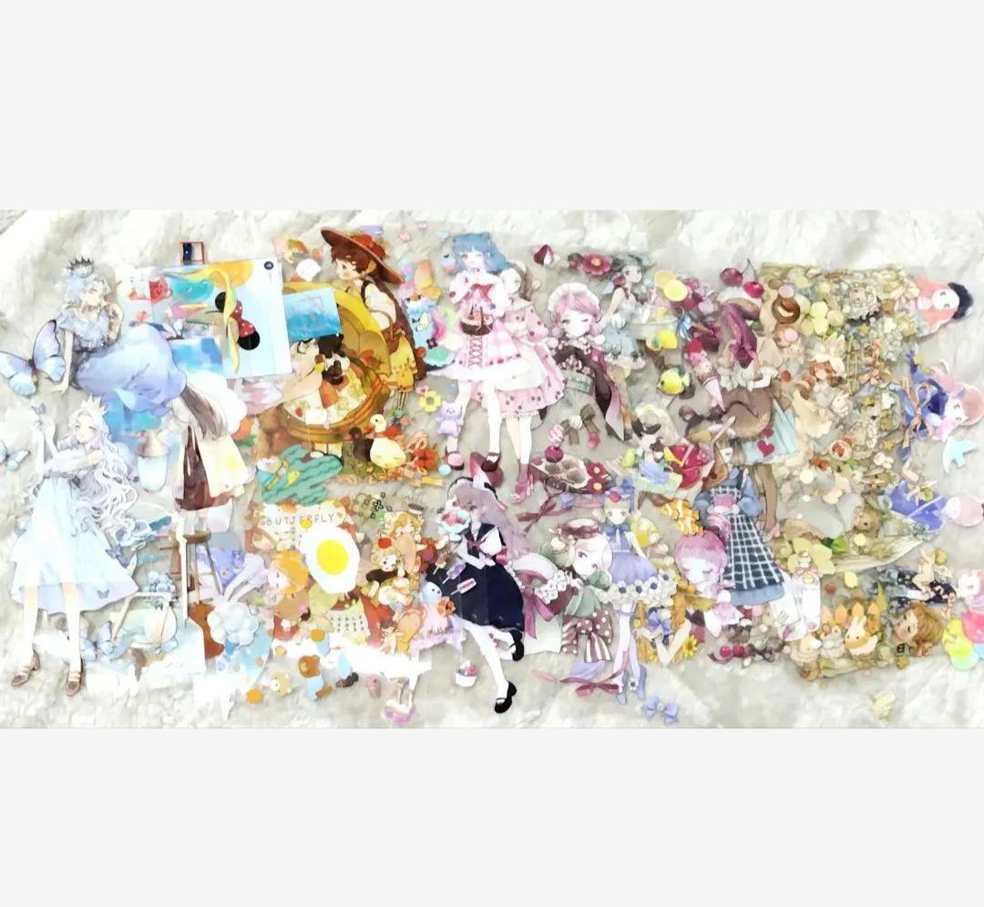 ❰商品No.7❱海外マステ切り売り人物マステ&装飾マステ200枚セット＋増量