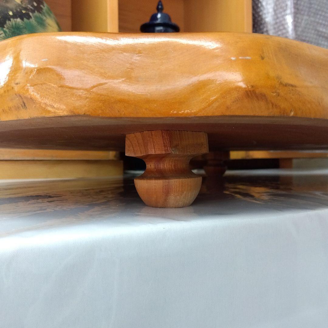 花台　A 　アンティーク　木目　一本木