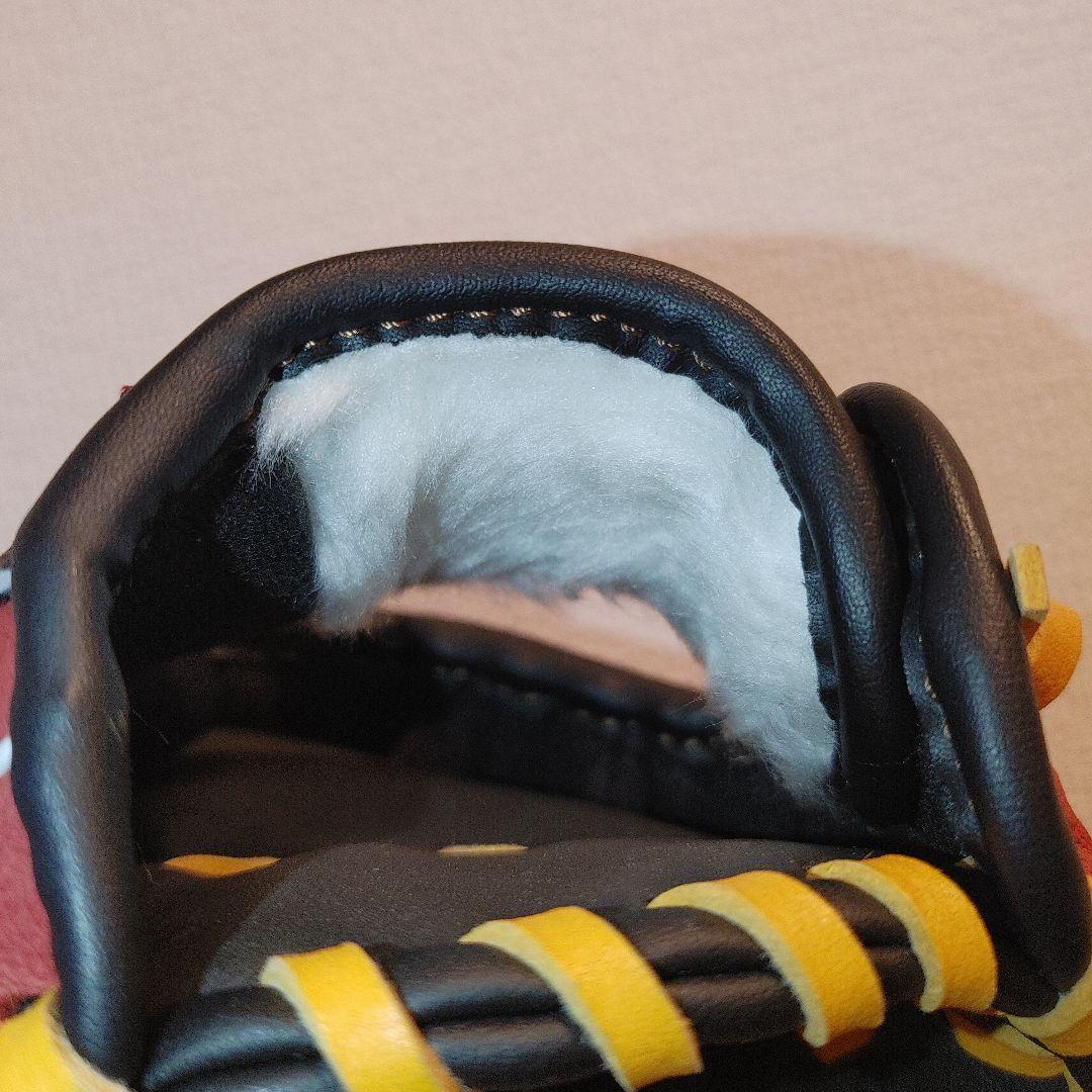 adidas　希少　少年野球　軟式　左投げ　グローブ ブラック×レッド