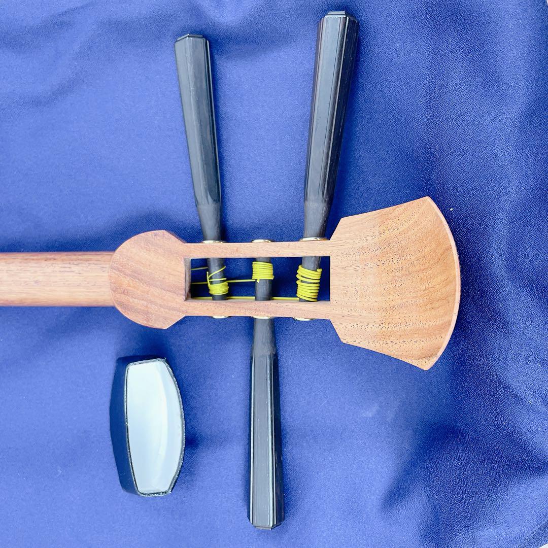 【未使用】胡弓 擦弦楽器 伝統楽器 和楽器　平溝　丸打胴