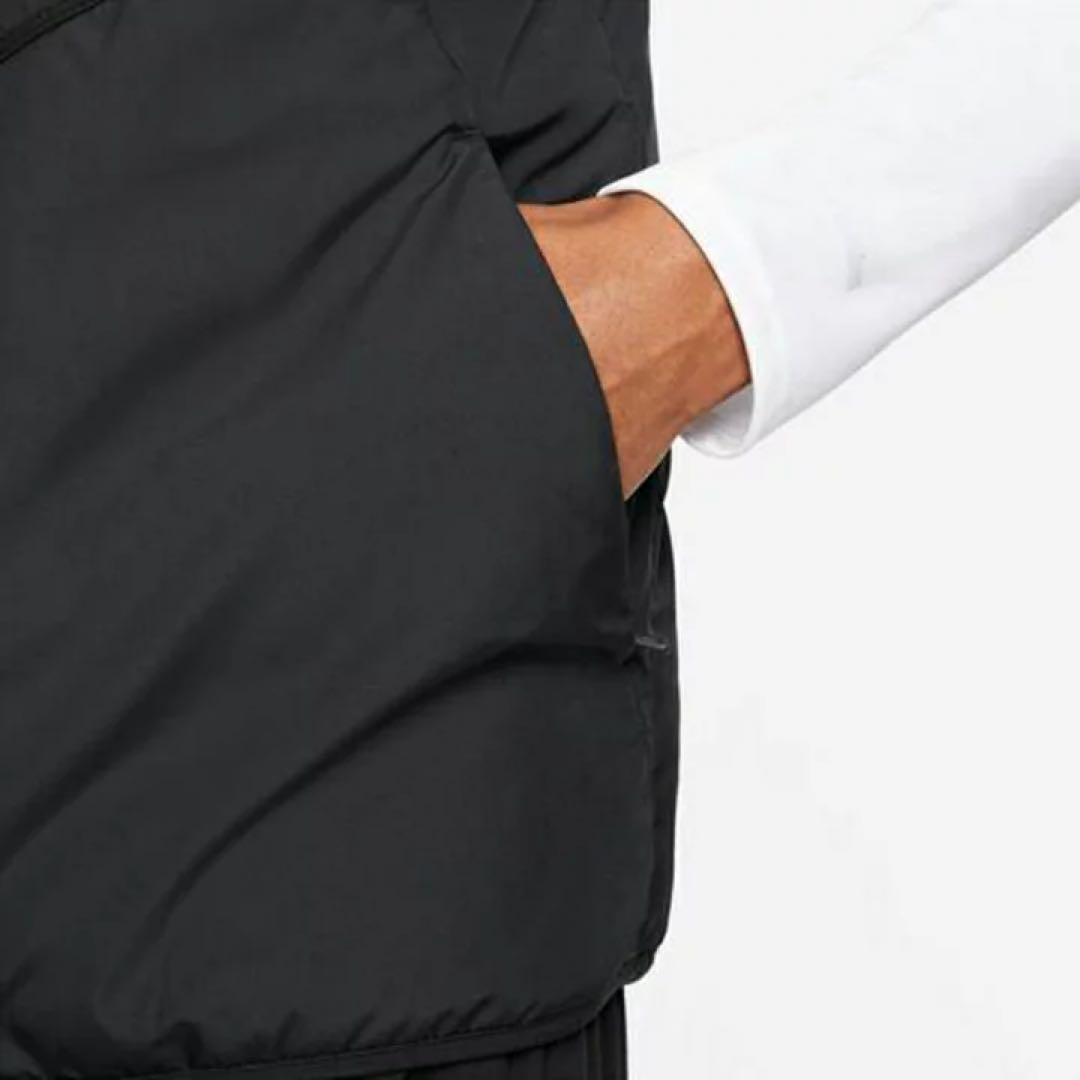 ナイキ　サーマフィット　レペル　メンズ　ランニングベスト　中綿　L 黒 防寒