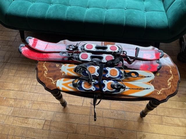 スノーブレードセット 赤とオレンジ