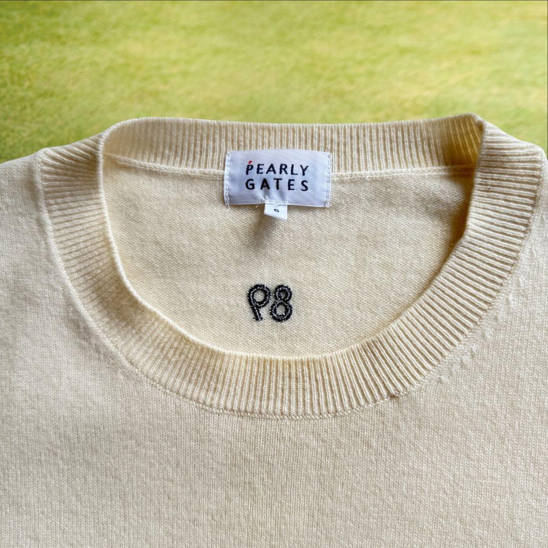 カシミヤ100% パーリーゲイツ　ニット　セーター　6 XL 白　アイボリー