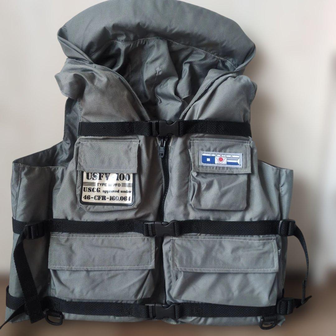 オメガ フィッシングライフジャケット フローティングベスト XL