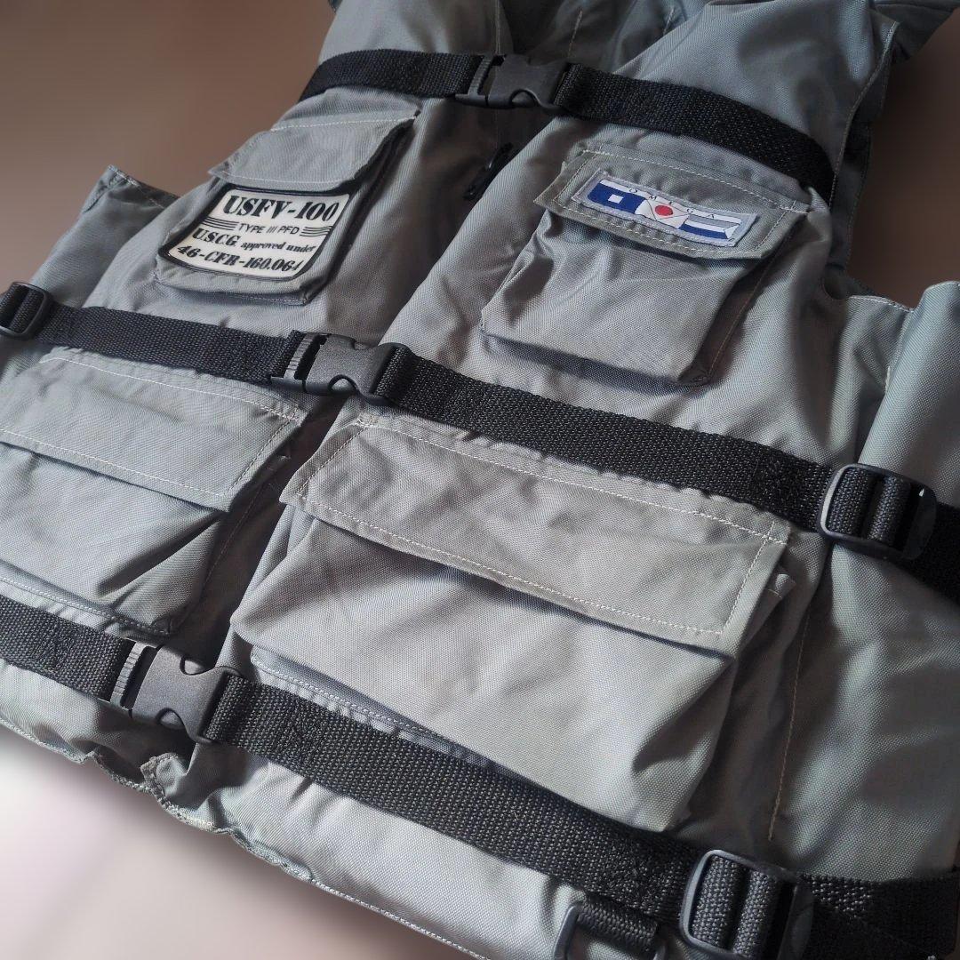 オメガ フィッシングライフジャケット フローティングベスト XL