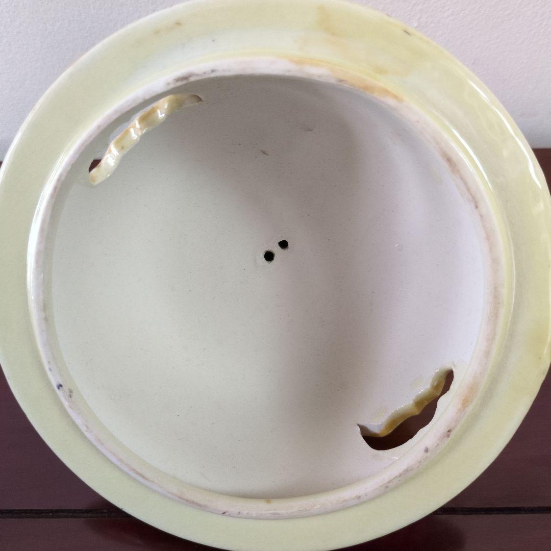 九谷焼 大香炉 三足 青粒 骨董 工芸品 古美術 アンティーク