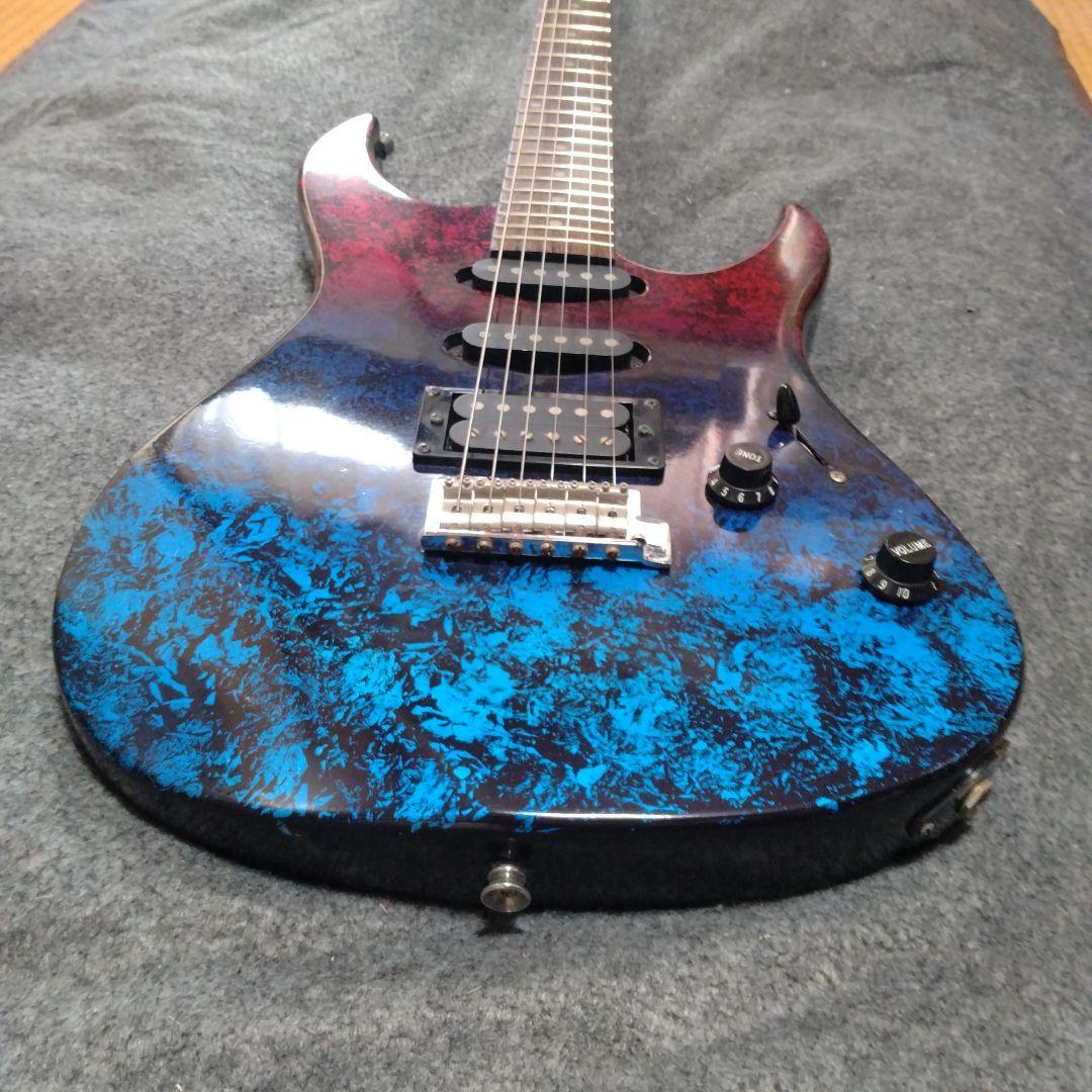 3色グラデーションカラー 世界に1本 カスタムペイントノーブランドエレキギター