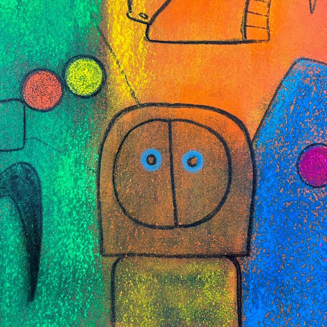 【melfee6】美品 谷川晃一「鳥の季節」パステル画 直筆サイン入