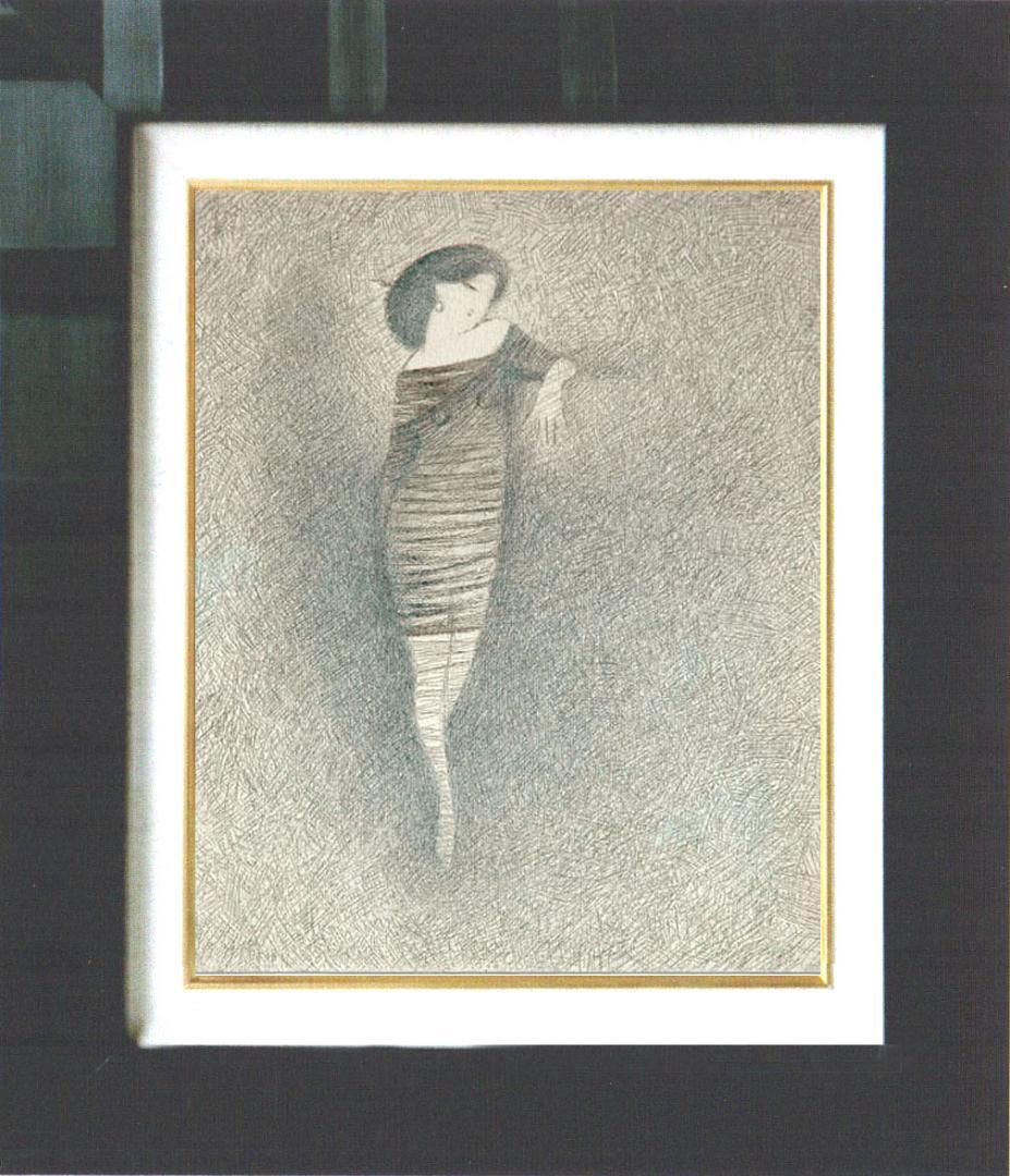 油絵 菅家令子 絵 絵画 インテリア F3-010111 人物 女性像