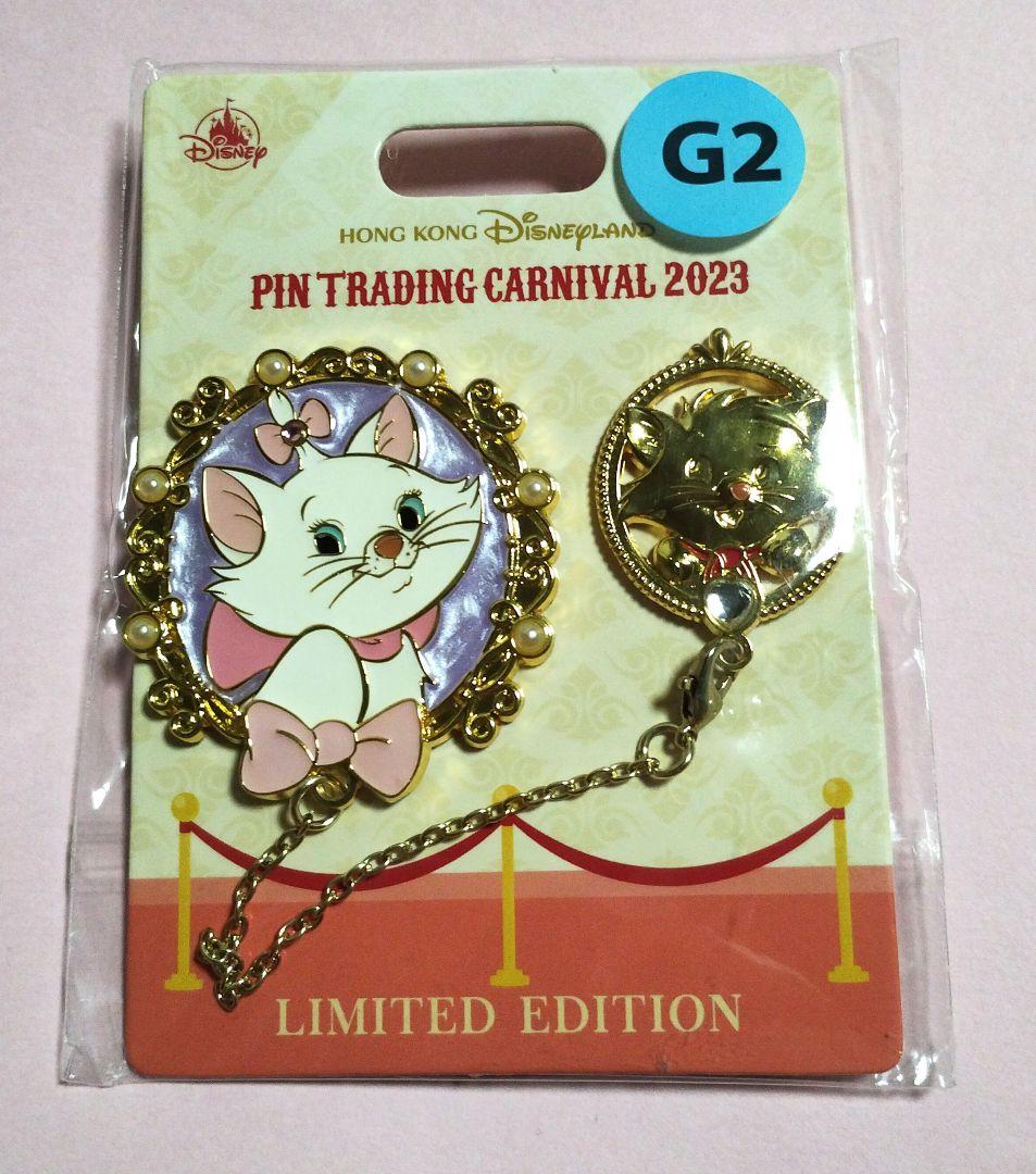 香港ディズニー　ピンバッジ　マリー　トゥルーズ　Limited 限定　カーニバル