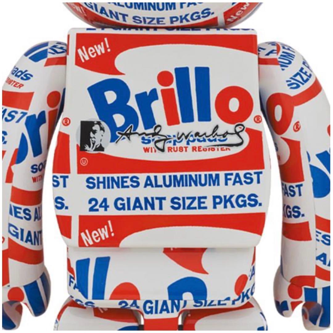 ベアブリック アンディ・ウォーホル『Brillo』100% & 400% セット