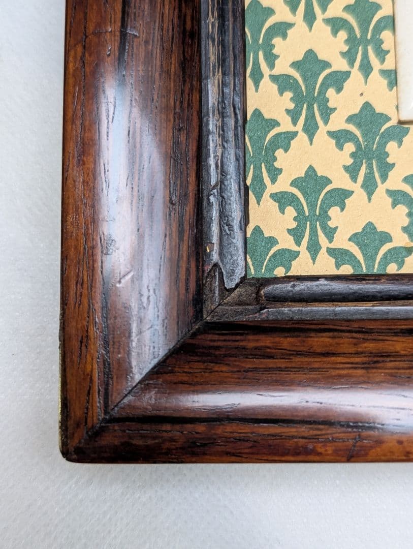 イギリスアンティーク シャーロックホームズ シルエットタイル 19世紀額装