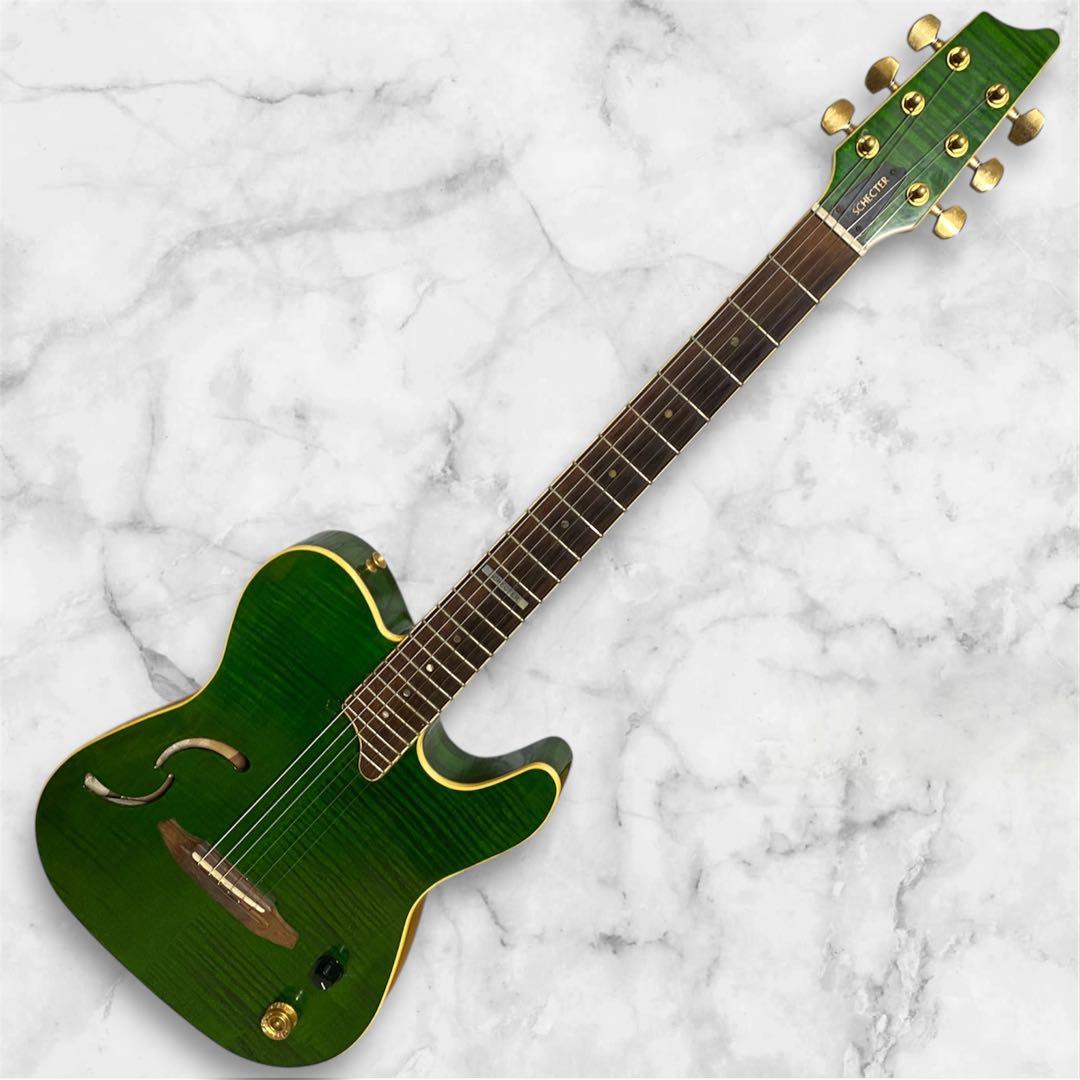 初期モデル　Schetter FA-TL スパークリンググリーンギター