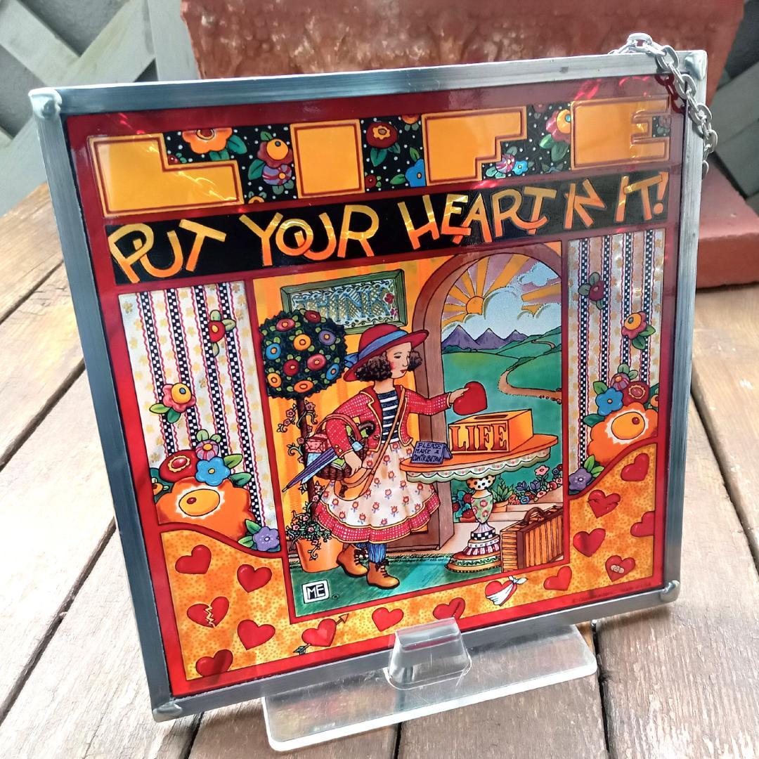 メアリー・エンゲルブライト ステンドグラス ハート グラスマスターズ社