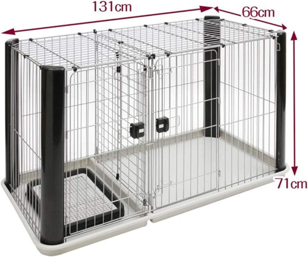 アドメイト イヌ用 ヴィラフォートサークル ブラック&シルバー レギュラー