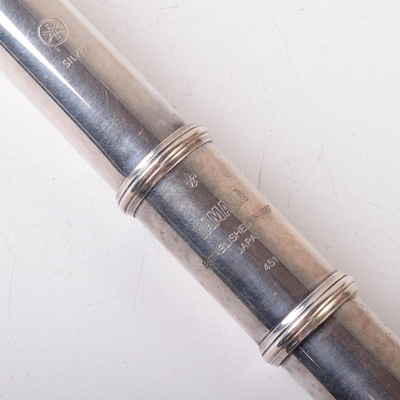 ヤマハ　SILVER刻印　フルート　約403g　ケース付　U　R8203