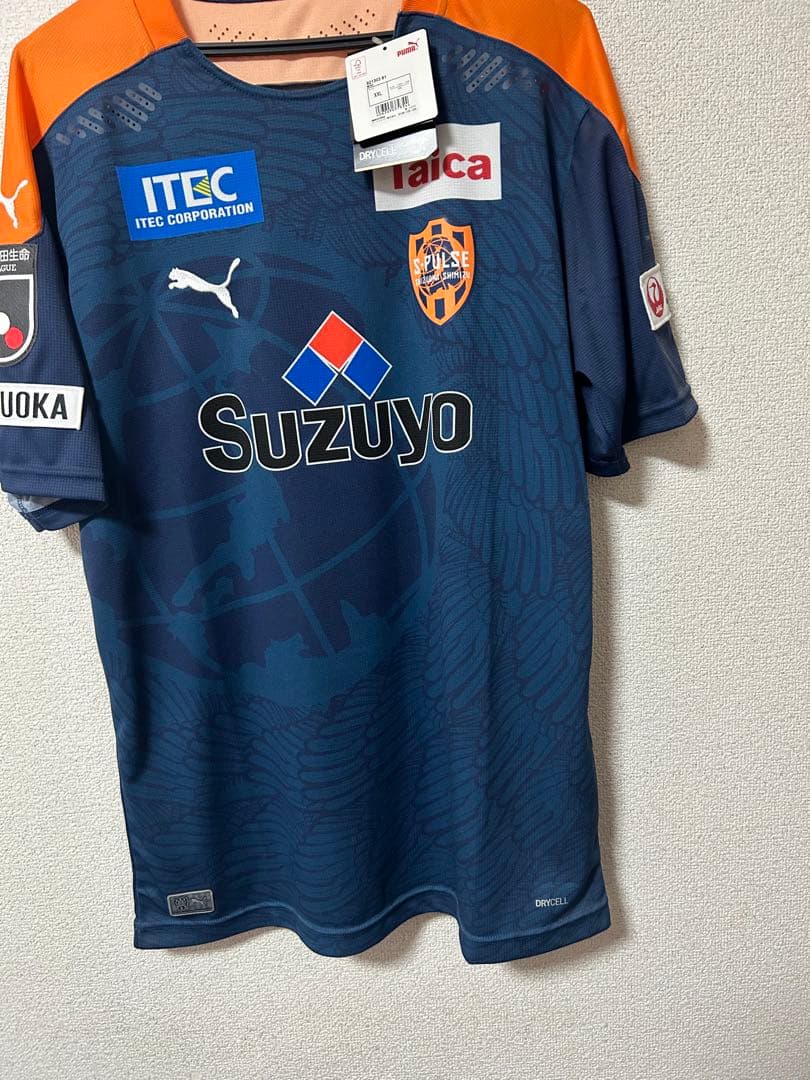 清水エスパルスユニフォーム2020モデルホーム＆サードXXL オレンジ　ネイビー