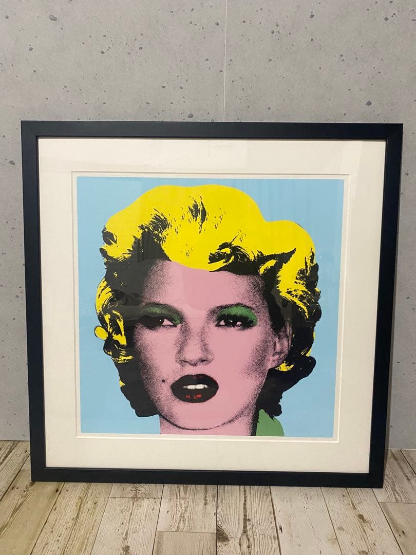 バンクシー　Banksy KATE MOSS ケイトモス額装付き