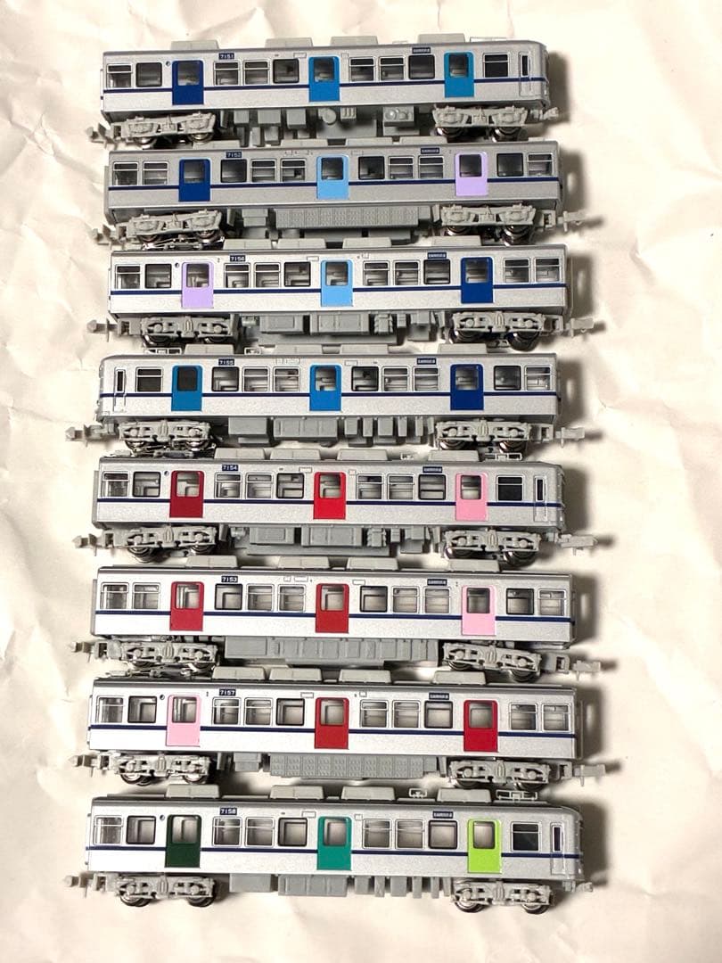 B*d様 北総開発鉄道7150形8両　マイクロエース ライト点灯動力動作確認済