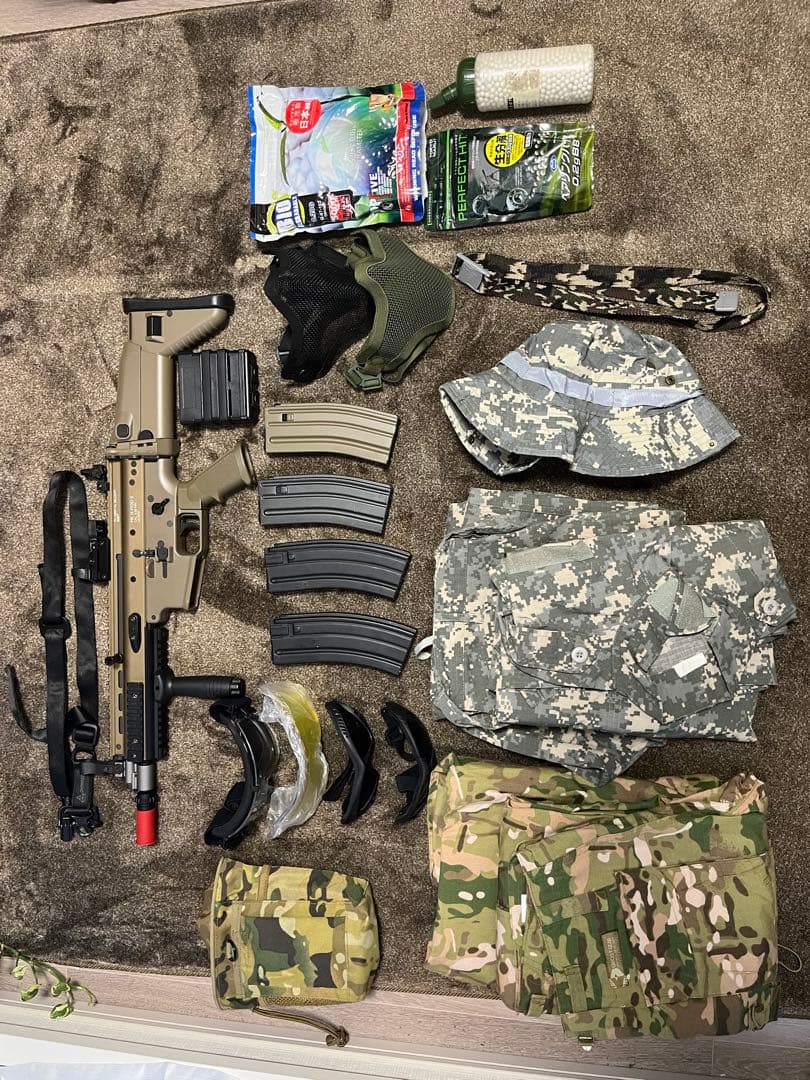 限界値下【中古】東京マルイ SCAH-L(次世代電動ガン)　他サバゲーセット